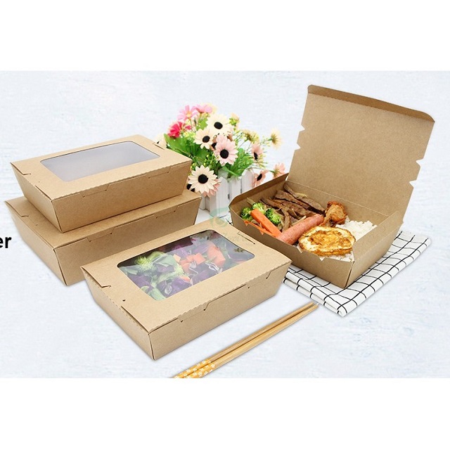 Các mẫu in hộp giấy đựng thức ăn nắp gập tiện lợi, đảm bảo vệ sinh cho thực phẩm