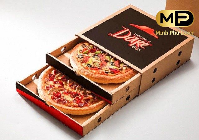 Mẫu hộp bánh pizza nhiều tầng độc đáo, lạ mắt
