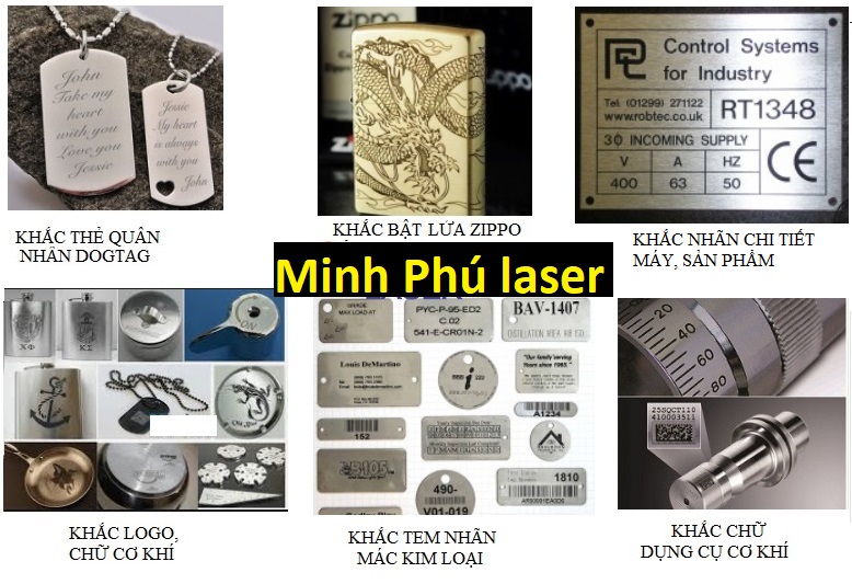 Mẫu khắc laser inox theo yêu cầu tại Hà Nội