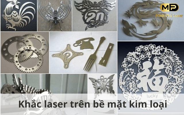 Sản phẩm khắc laser trên bề mặt kim loại